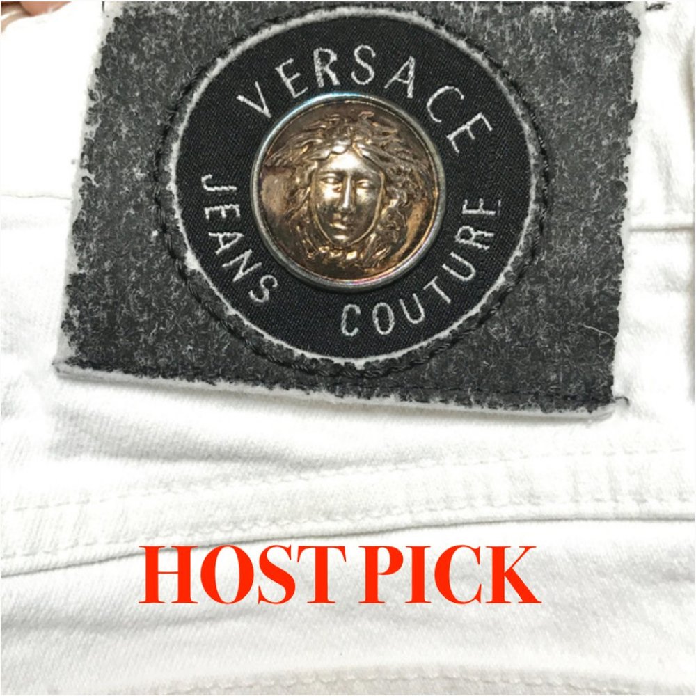 Versace Vintage High Waist Denim Medusa Head jeans